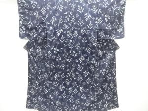 草花模様小紋着物